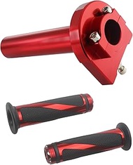 Adsspro Motorcycle CNC Aluminum Universal Throttle Grip 7/8" 22mm Quick Twister Tube Motorized Lever