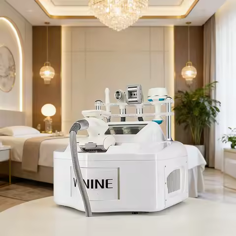 V9 Vela Shape Vacuum Slimming Machine Negative Pressure 360 Rotation Body Shaping Massager for Salon