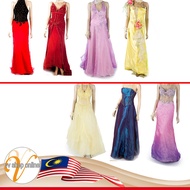 A-Line Gold Wedding gown & Dinner evening gown/ Dress