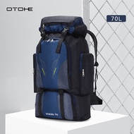 OTOHE Outdoor Climbing Backpack Large Capacity 70L Hiking Bag Waterproof Travel Backpack Men Women B