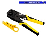 Bosi Tool BS Network Press Pliers433468 – Press, Cut, Strip 4P/6P/8P Network Cable, Durable Design, 