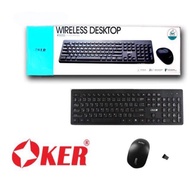 Keyboard mouse set wireless oker km-9300สีดำ