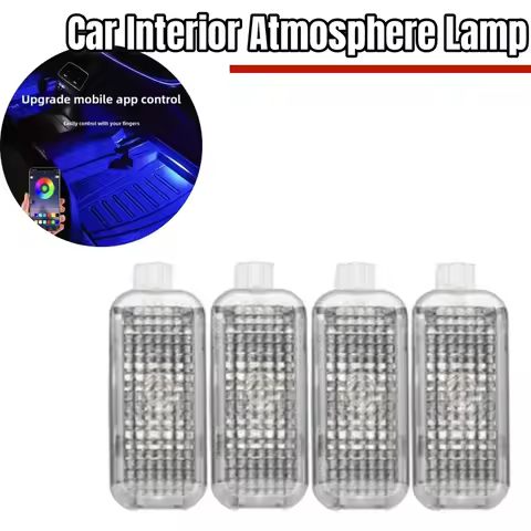 LED Car Interior Atmosphere Lamp Footwell Light Decoration Accessories For AUDI A1 A4 B7 B8 B9 A5 A6