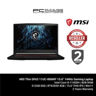 MSI Thin GF63 11UC-886MY 15.6" 144Hz Gaming Laptop (i5-11400H, 8GB, 512GB, RTX3050, Win11)
