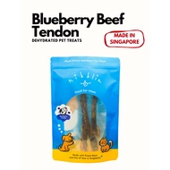 Nibblin Dehydrated Blueberry Beef Tendon Chew – 100% Human-Grade | Healthy Natural Dog Chews