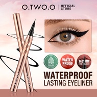 O.TWO.O Eyeliner Pen Waterproof Black/Celak 極細眼線液筆-Easy-extend Long-lasting Eye Makeup 0.5ml