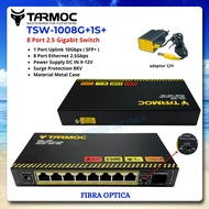 Tarmoc TSW-1008G+1S+ | 8 x 2.5 Gbps RJ45 + 1 x 10 Gbps SFP+ Desktop Switch Unmanaged