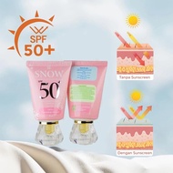 DHERBS Snow Tinted Sunscreen SPF50+ PA+++ |  Daily for All Skin Types by Aliff Syukri