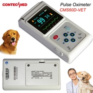 CONTECMED CMS60D-VET Veterinary Pulse Oximeter Tongue Ear SPO2 Probe Pulse Rate Alarm Animal PET VET