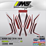 MERAH Decal Sticker Striping Variation Transparent Uv Aerox Old Aerox 155 2016-2019 Aerox V1 Aerox G