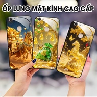 Vivo V7 / V7 Plus / V7+ glass case with unique horse and horse print, fortune money bag