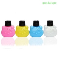 GUADALUPE Nail Polish Remover Bottle Kitty Cat Suction Bottle With Lock Empty Bottle