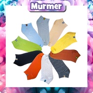 MATA Murmerofficial Striped Motif Socks Short Socks Below the Ankle Unisex Men Women Imported KK118