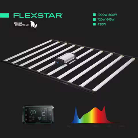 Flexstar 1000W 4*6ft 2800 Umol/s Dimmable Greenhouse 1000 Watt LED Grow Light Full Spectrum