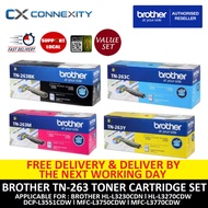 Brother TN-263 Toner Cartridges Combo Set TN-263BK TN-263C TN-263Y TN-263M TN263 Toner Cartridge TN2