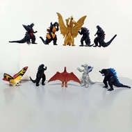 IJVBTV รูปปั้น 3-6 ซม. ของเล่นเด็ก หุ่นจำลอง King Ghidorah ตกแต่ง Triceratops ไดโนเสาร์ ตุ๊กตาอะนิเมะ ของเล่นโมเดลโมเดล Godzilla Action Figures โมเดลสะสม