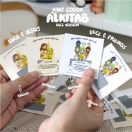 ( Luce Version) Rub Gold Verse Scratch Card/ Christian Greeting Card Bible Verse Jesus Christian Spi