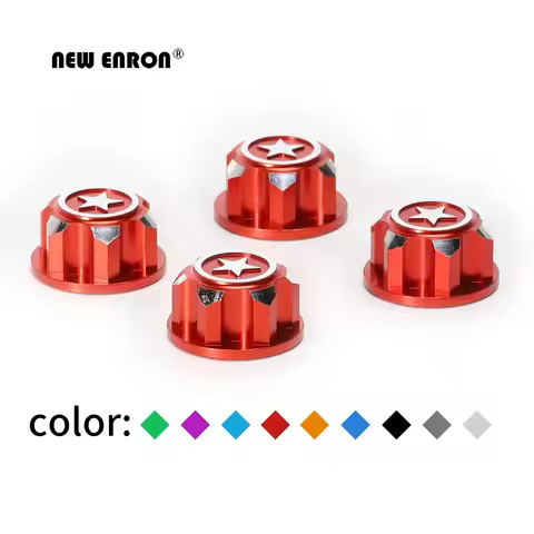 NEW ENRON Aluminium CNC 17MM Hex Wheel Nut Center Cap for RC Car Traxxas 1/5 1/8 1/10 Monster Truck 