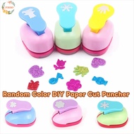 PEWANY Flower Furador, Random Color 7*6*4cm DIY Paper Cut Puncher, Punches Maker Labor Saving Creati