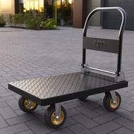 ST/💝Juda Steel Plate Trolley Trolley Small Trolley Flat Trolley Foldable Portable Trolley Hand Trolley OT4K