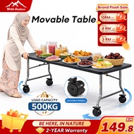 WTHB 6FT Foldable Table Banquet Table Meja Lipat Heavy Duty 500KG Outdoor Catering Dining Folding Ta