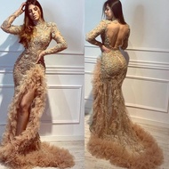 2021 New women''s party fishtail evening dress女士聚会晚礼服