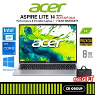 Acer Aspire Lite 14 AL14-32P-30J8 - Intel Core 3-N355 - Intel Graphics - 8GB RAM - 512GB SSD (1Yr Ac