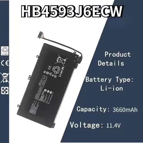 11.4V 3660mAh HB4593J6ECW Notebook Battery For Huawei MateBook 13 2020 WRT-W19 WX9 W29 i7 HN-W19L W1