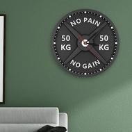 [sxkgeqs] 50kg 3D Barbell Wall Clock Modern Minimalist Quiet Battery