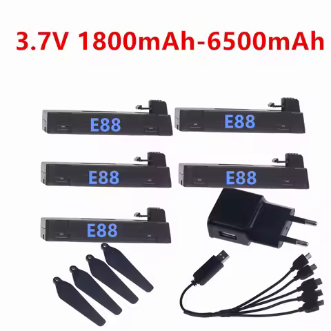 1800/2600/3600/5000/6500mah 3.7V RC Drone Battery Suitable For E88 E88PRO E525 E99 V10 A13 S11 S98 F