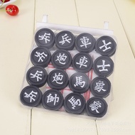 Chinese Chess Wooden Set /Chess Xiang Qi/Chinese Chess Black Plastic Chess Casual Chess Card Childre