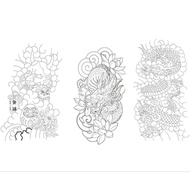 Ready-Made Tracing Paper 1 Sheet Has 3 Designs A4 Size 24 Hours️