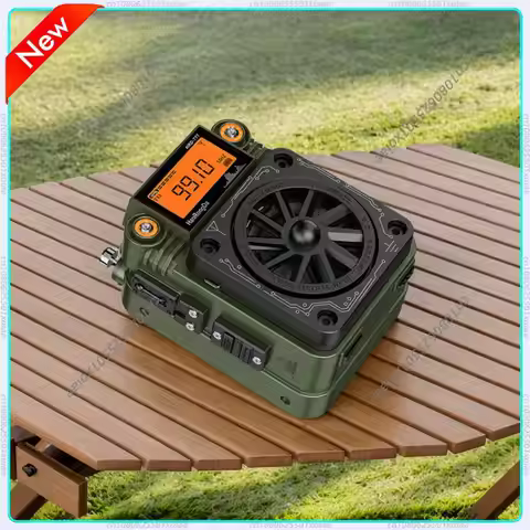 Wishcolor HRD-777 Multifunctional Full Band FM AM SW WB Bluetooth Radio Receiver with Fingertip Gyro