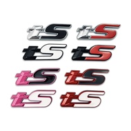 Car Rear Trunk Sticker Front Grille Emblem TS Logo for Subaru Forester WRX BRZ STI Impreza Tribeca A