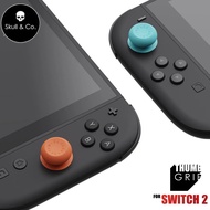 Skull & Co. Thumb Grip Set FPS CQC Joystick Cap for Nintendo Switch 2 Joycon Performance Thumbsticks