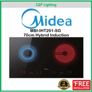 Midea 70cm Hybrid Ceramic / Induction Cooker Hob MBI-IHT261-SG