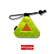 Triangle Reflektor sadel commuter bike fixie sepeda federal 10cm Datar PVC Tahan Lama