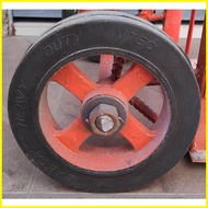 ▩ ✗ ♆ Push Cart Wheel Size 10" 8" & 6" Gulong ng Push Cart Kartilya Rubber Wheel Axle Shaft 10" 6"
