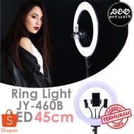 TaffSTUDIO Light TripodRing 18 Inch LED Camera Lamp 3x Smartphone Holder - JY-460B Make up Makeup