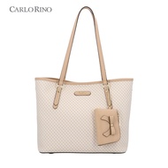 Carlo Rino CR Allegra Tote Bag - Dark Beige