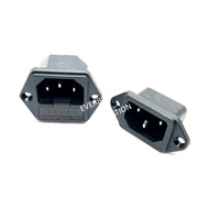 3 Pin IEC 60320 C14 Male Socket Panel Power Inlet Socket Connector