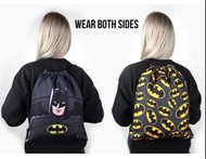 BATMAN DRAWSTRING BAG(可印英文名）印名書包背囊