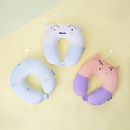 蠟筆小新記憶U型枕-小白 記憶棉旅行頸枕