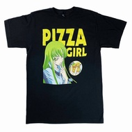 24 Hours Delivery Code Geass-Pizza Girl T-Shirt-Crunchyroll Couple Clothes For Men And Women