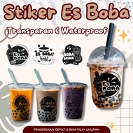 TRANSPARENT STICKERS, LABELS, GLASS BOTTLES, CUP PACKAGING, BRAND PRODUCTS, ICE BOBA DRINKS