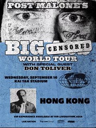 出售 post Malone 香港演唱會 門票
