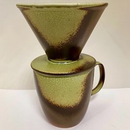 【大立窯】Colorful 柴燒系列 咖啡濾杯+馬克杯組-B款 (不可拆售)