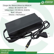 Battery Charger 48V DC Lithium ion battery with 1pin round plug tip