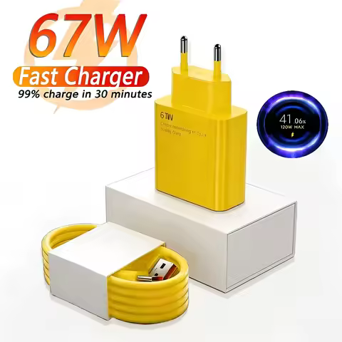 67W USB Fast Charger for Xiaomi 15 14 13 12 11 10 Ultra for Redmi Note 12T 13 Pro Turbo Quick Charge