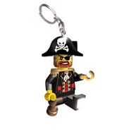 LEGO樂高紅鬍子海盜船長鑰匙圈燈